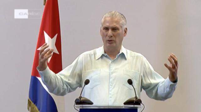 Cuban leader Miguel Díaz-Canel confirms talks with the Trump administration during a televised press conference in Havana on March 13, 2026.